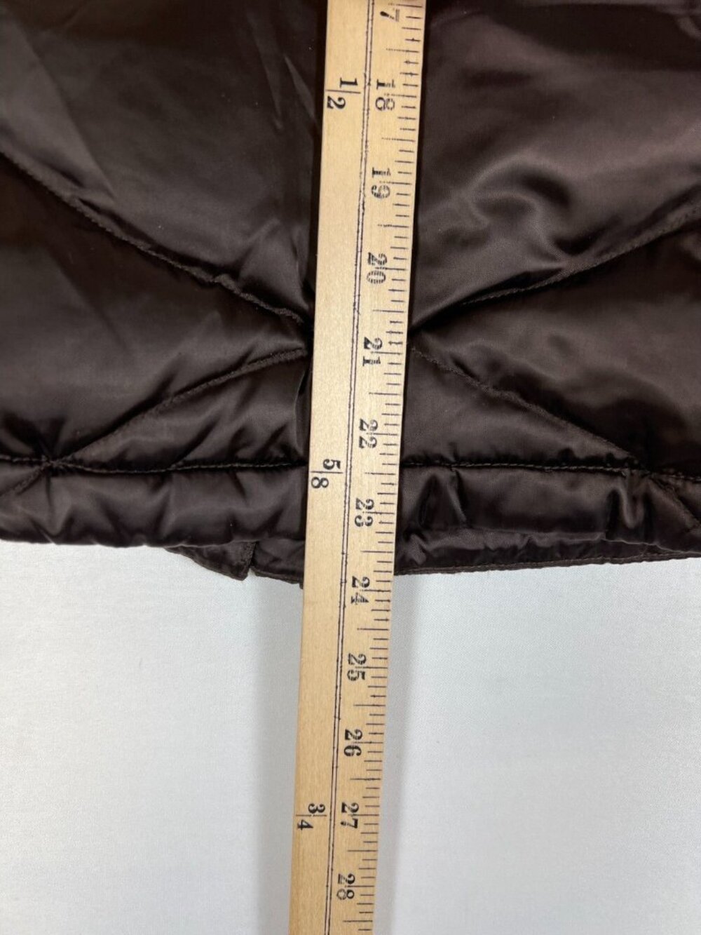 The North Face Women M Brown 550-Down Puffer Vest Diamond Quilted Aconcagua - Picture 11 of 12